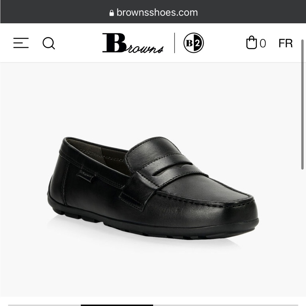 GEOX unisex leather kids dress shoes